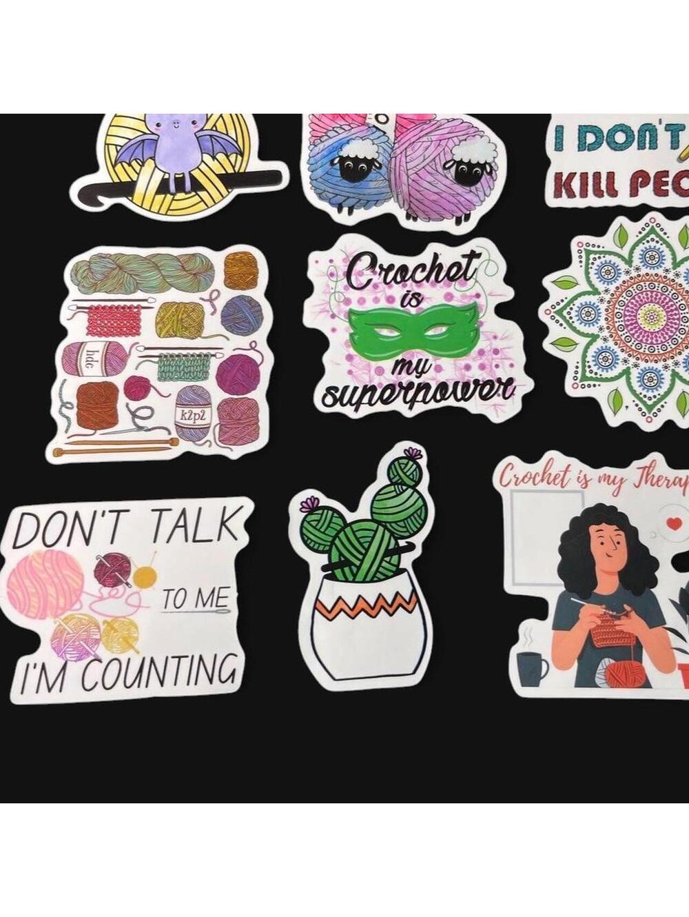 🧶Crochet Sticker Pack 15-Piece Set🧶 - Picture 3 of 3